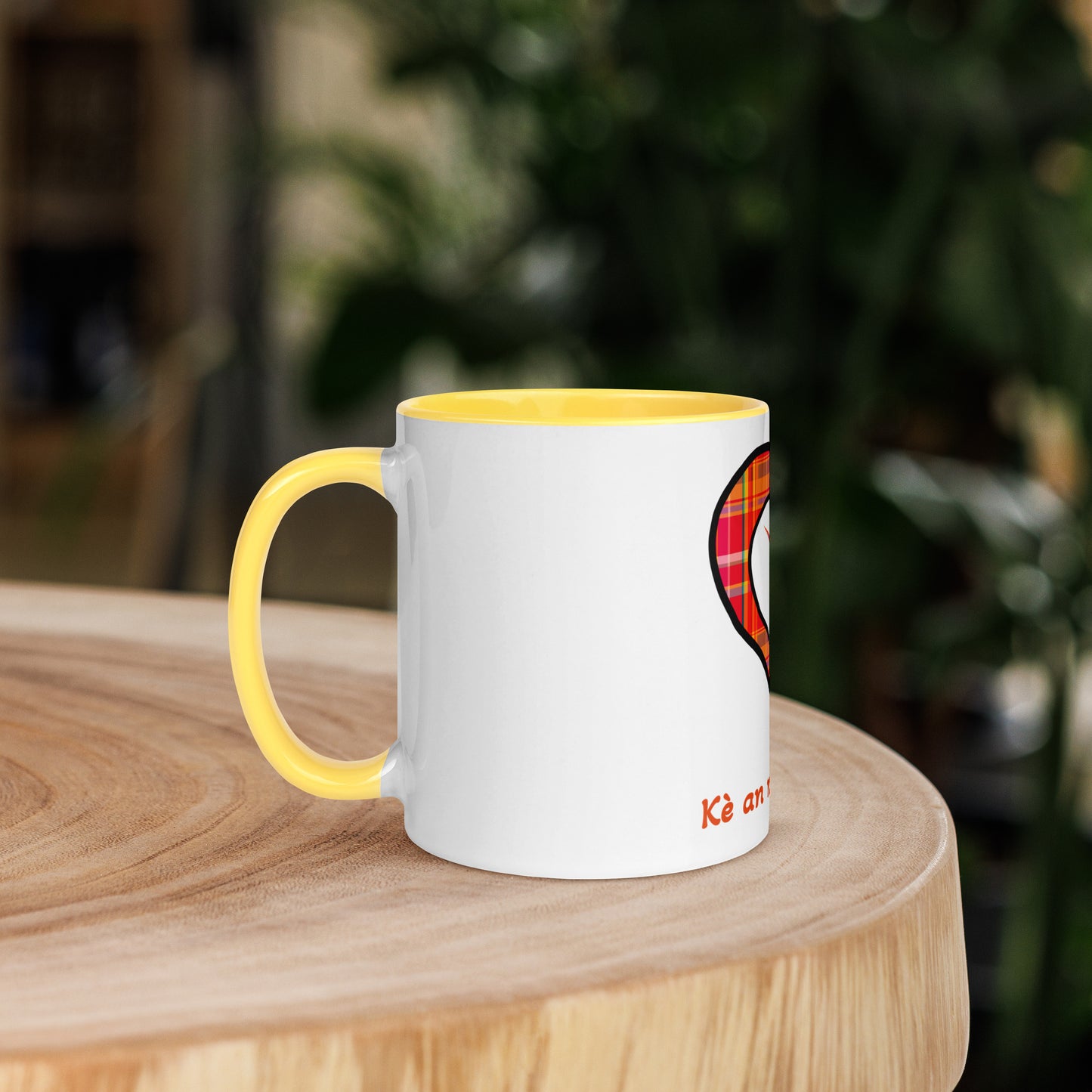 Mug Coloré Mug Madras rouge Kè an mwen