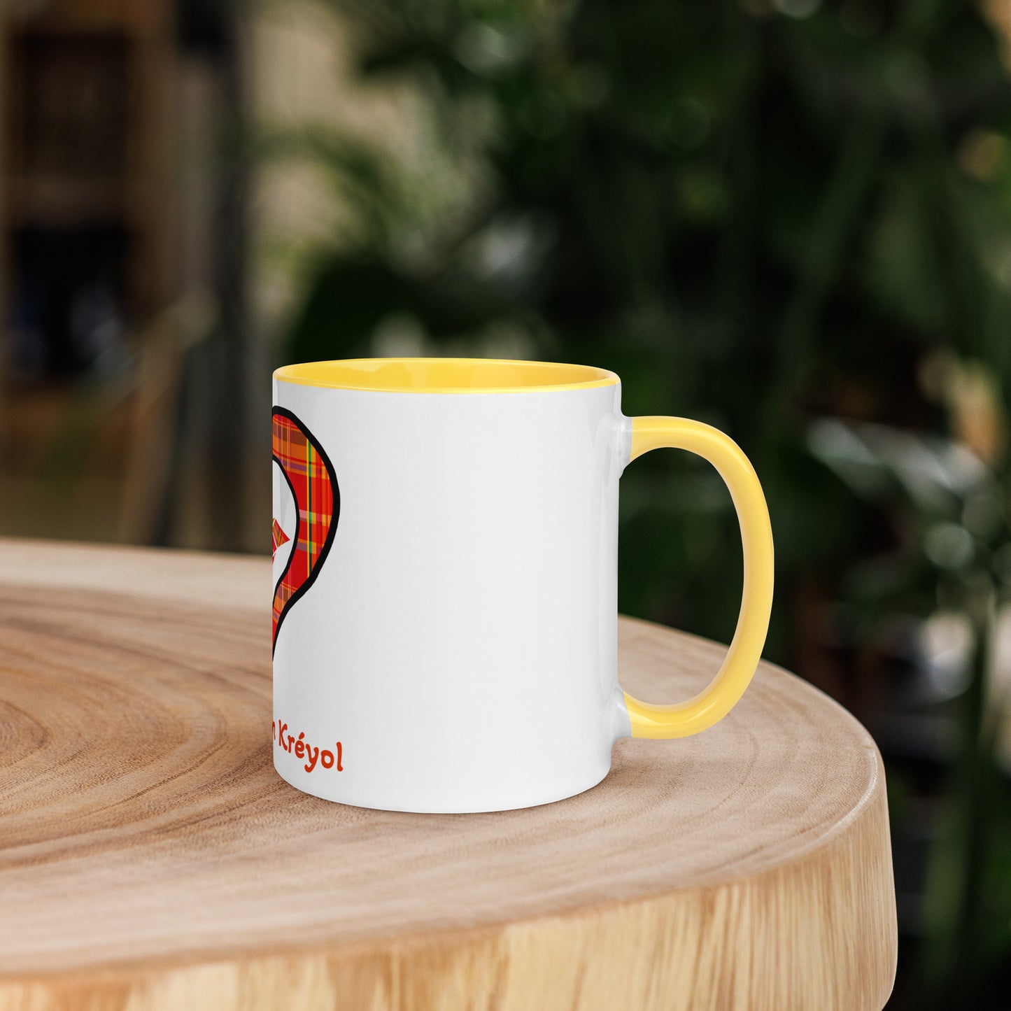 Mug Coloré Mug Madras rouge Kè an mwen