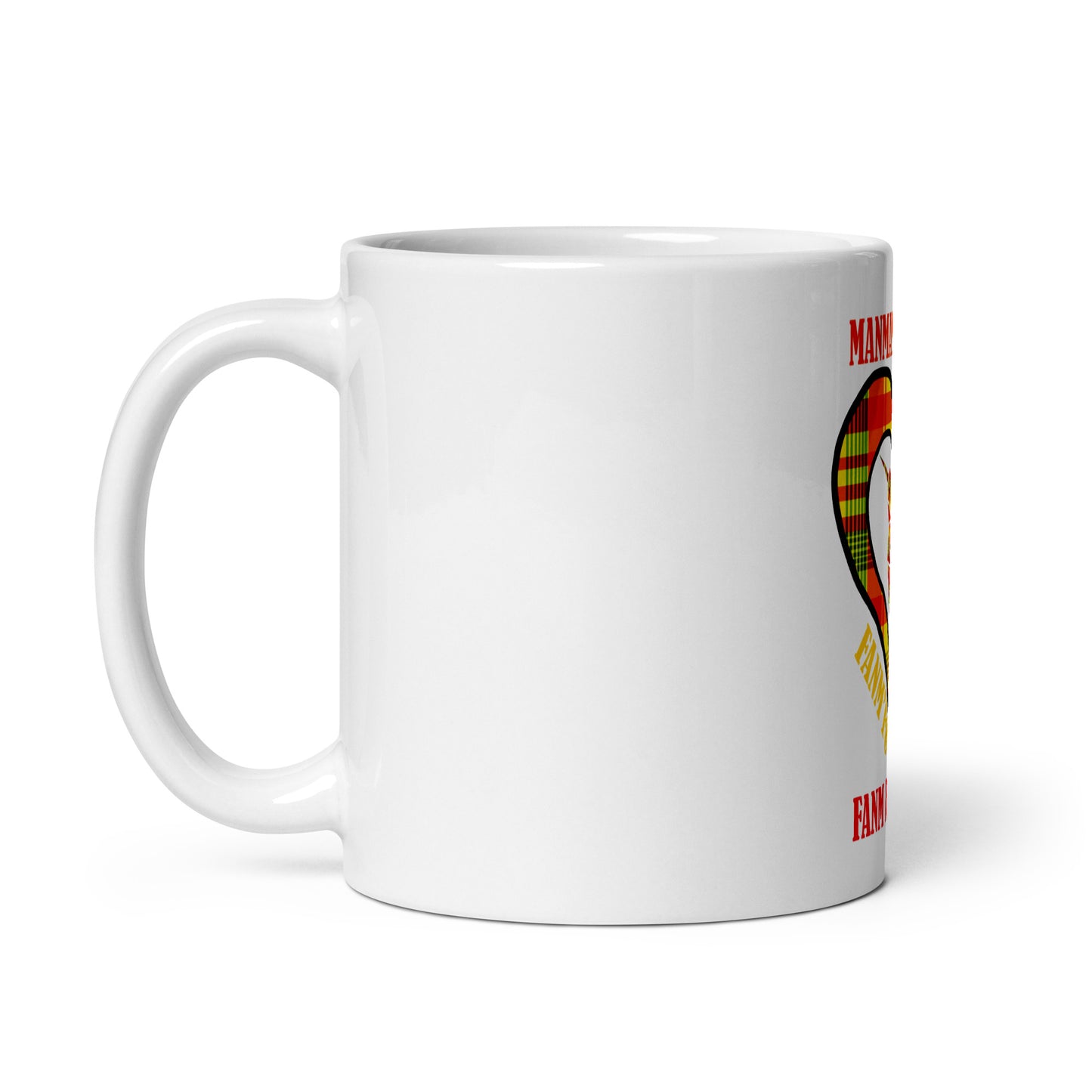 Mug Blanc Brillant Manman Kréyol