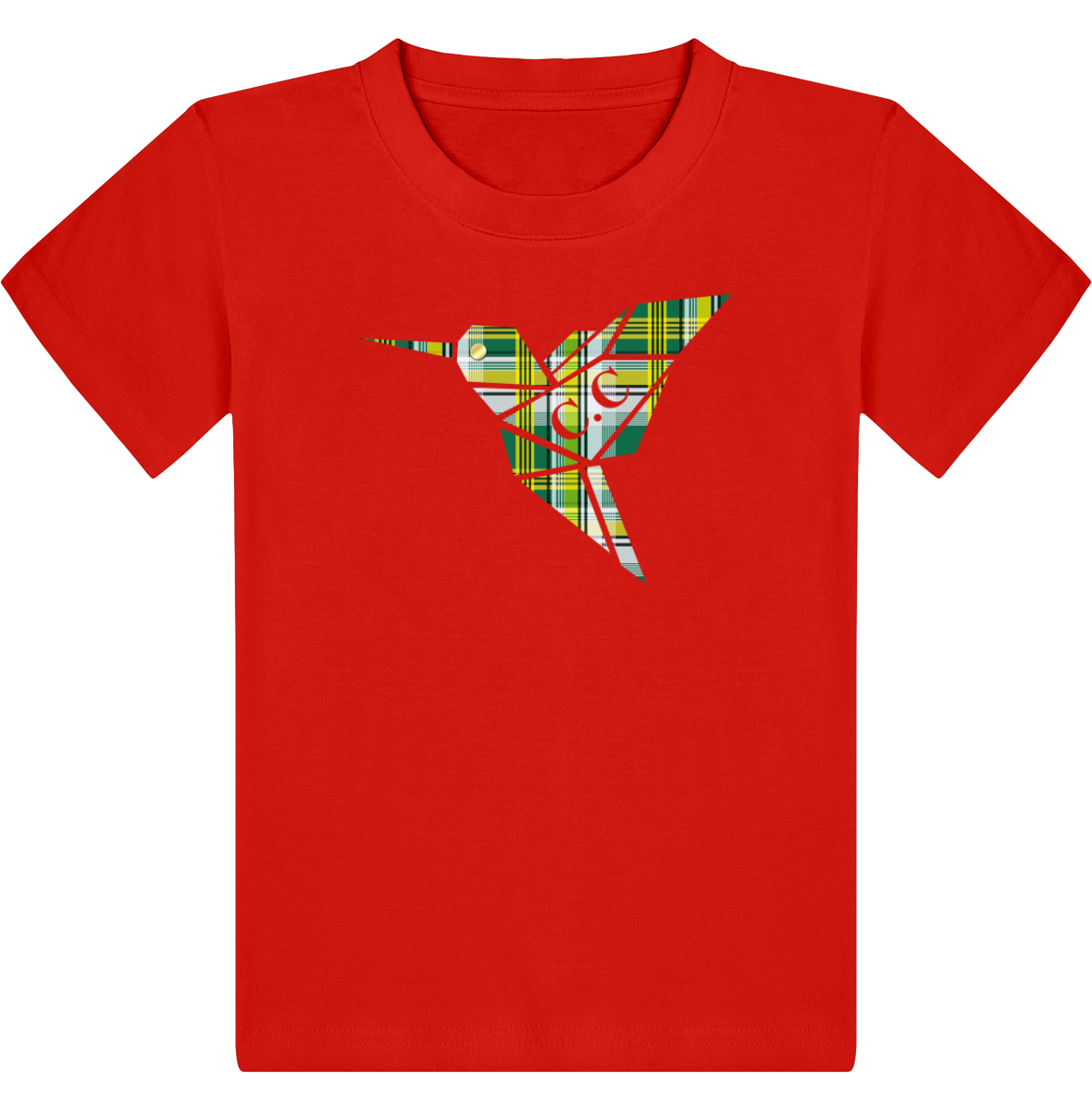 T-shirt Enfant C.C Madras Vert