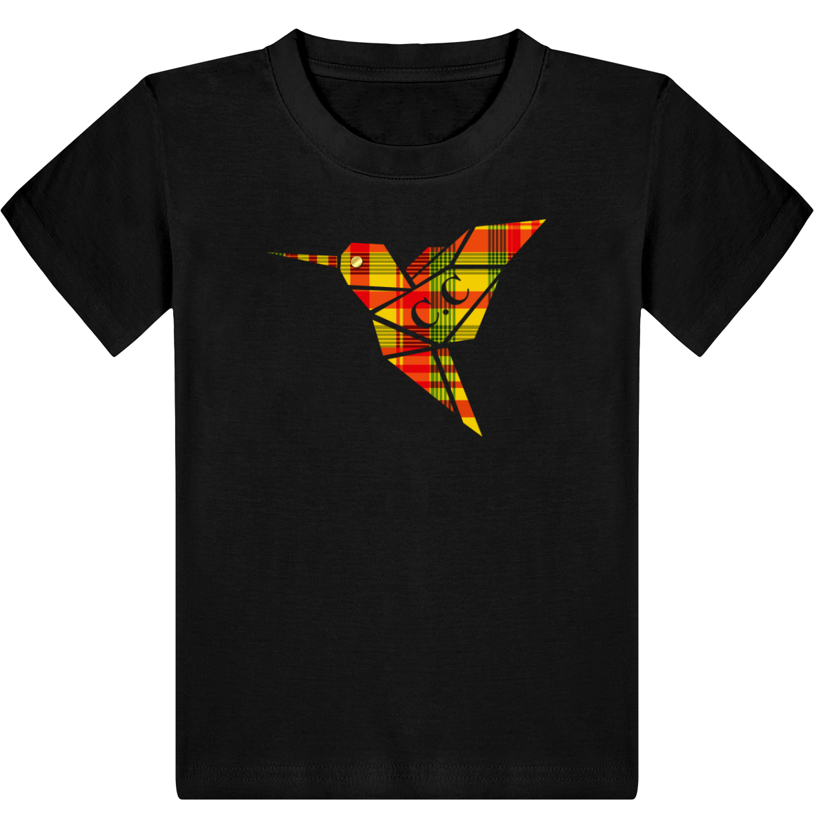 T-shirt Enfant C.C Madras Jaune