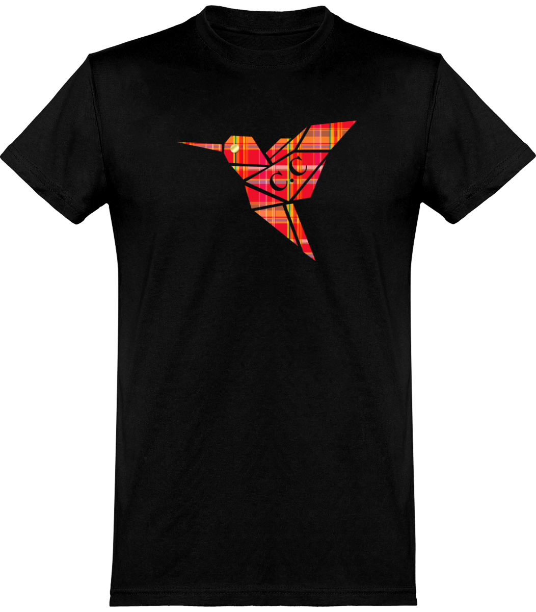T-shirt unisexe Colibri Madras Rouge