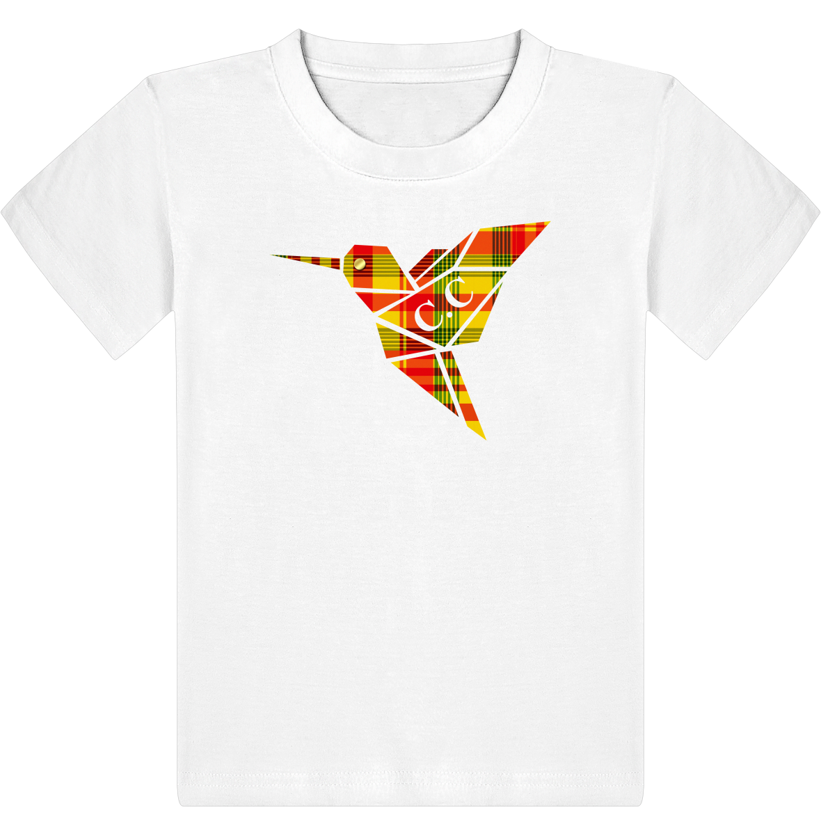 T-shirt Enfant C.C Madras Jaune