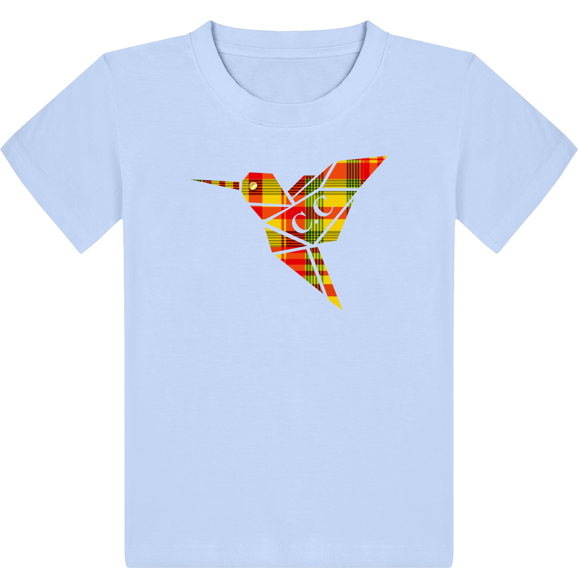 T-shirt Enfant C.C Madras Jaune