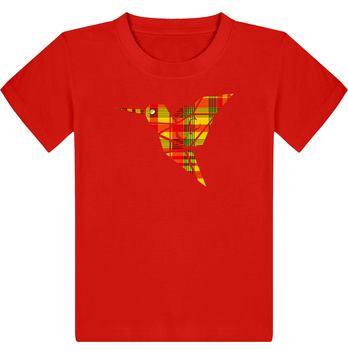 T-shirt Enfant C.C Madras Jaune
