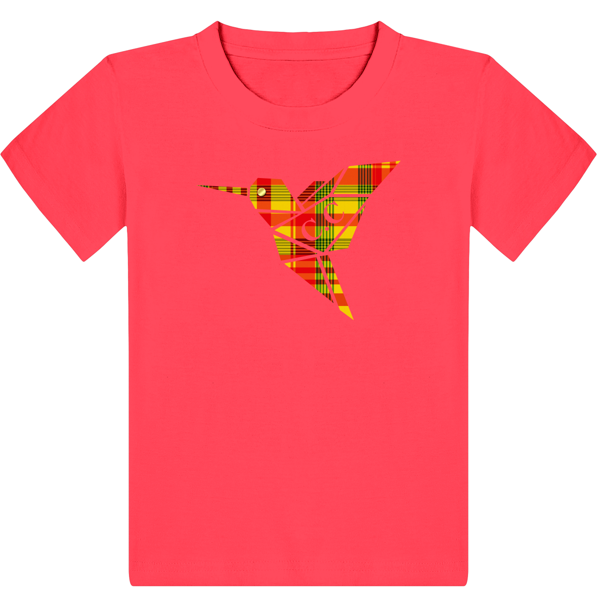 T-shirt Enfant C.C Madras Jaune