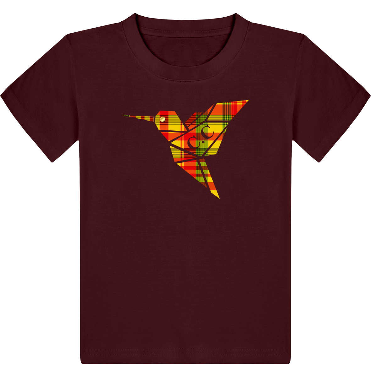 T-shirt Enfant C.C Madras Jaune