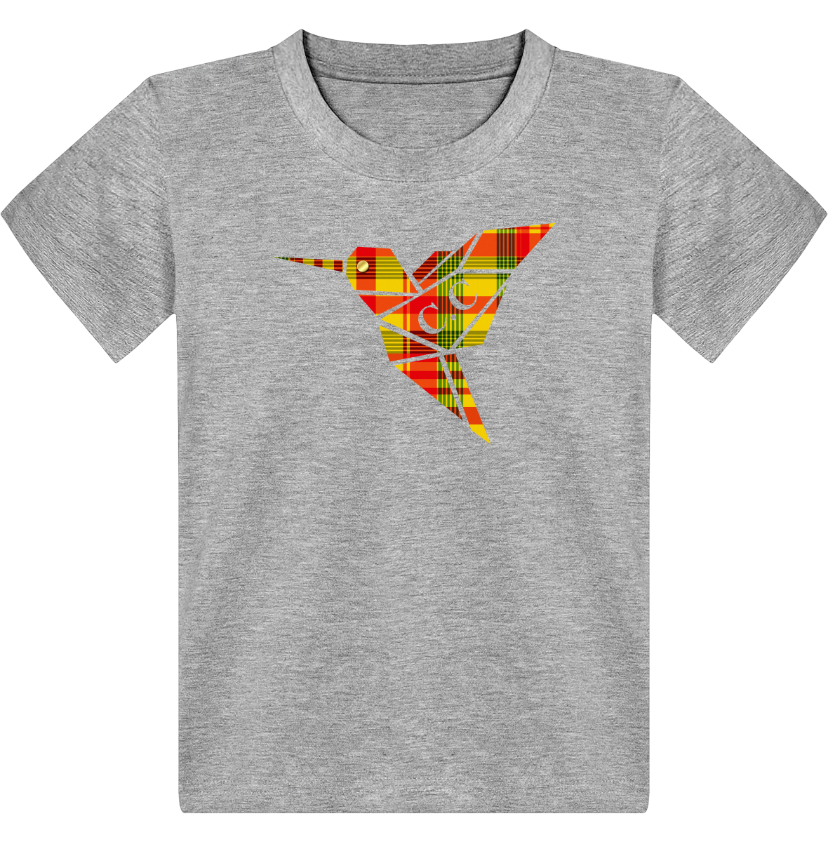 T-shirt Enfant C.C Madras Jaune