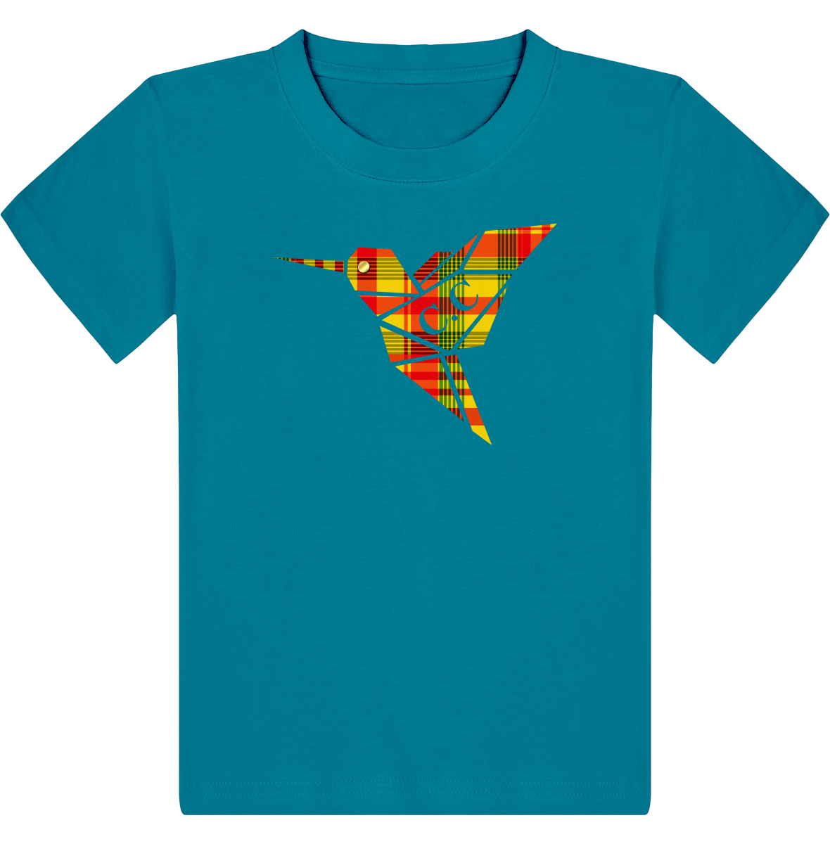 T-shirt Enfant C.C Madras Jaune