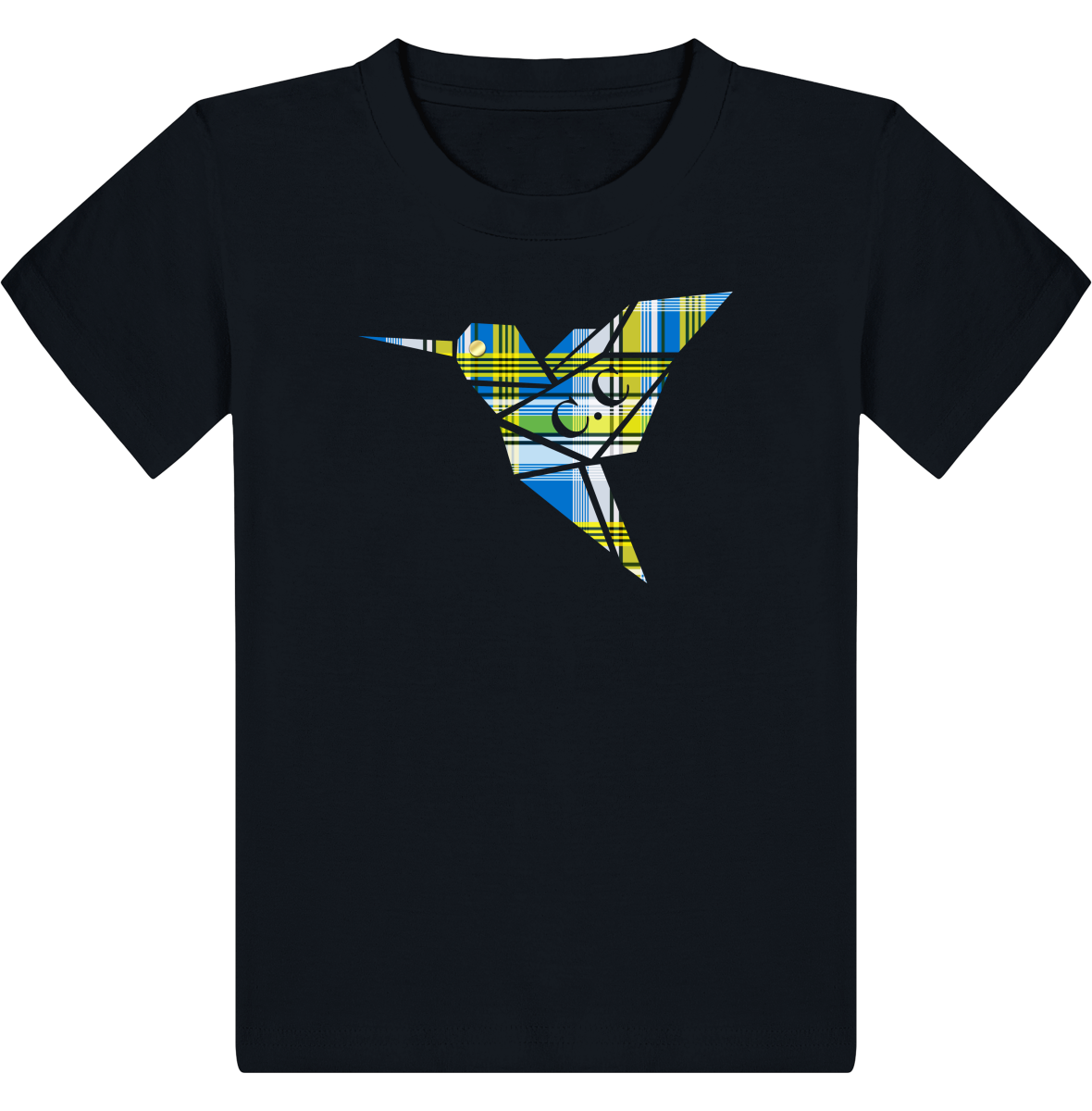 T-shirt Enfant C.C Madras Bleu