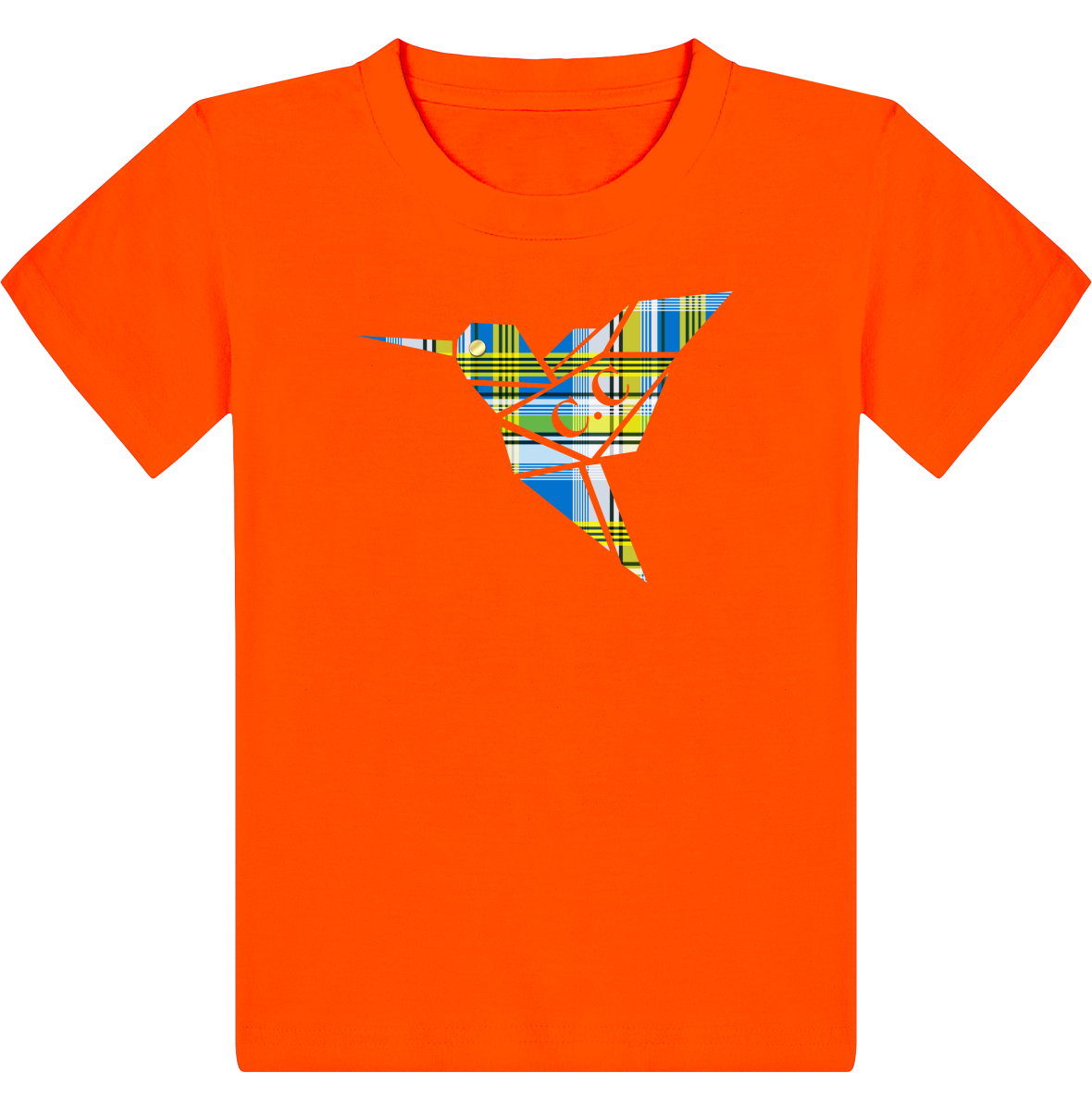 T-shirt Enfant C.C Madras Bleu