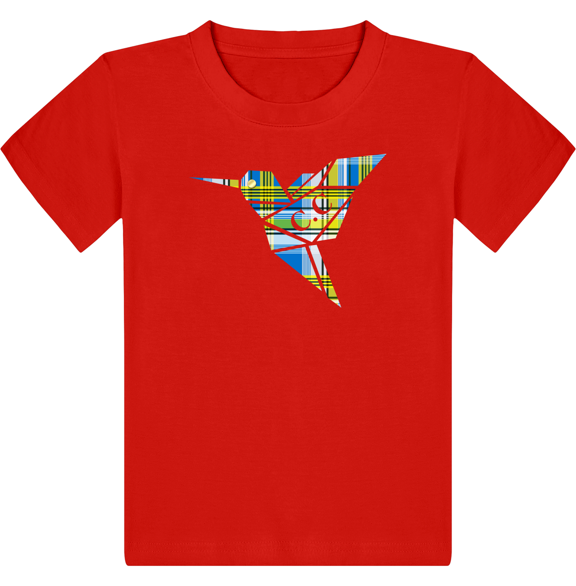 T-shirt Enfant C.C Madras Bleu
