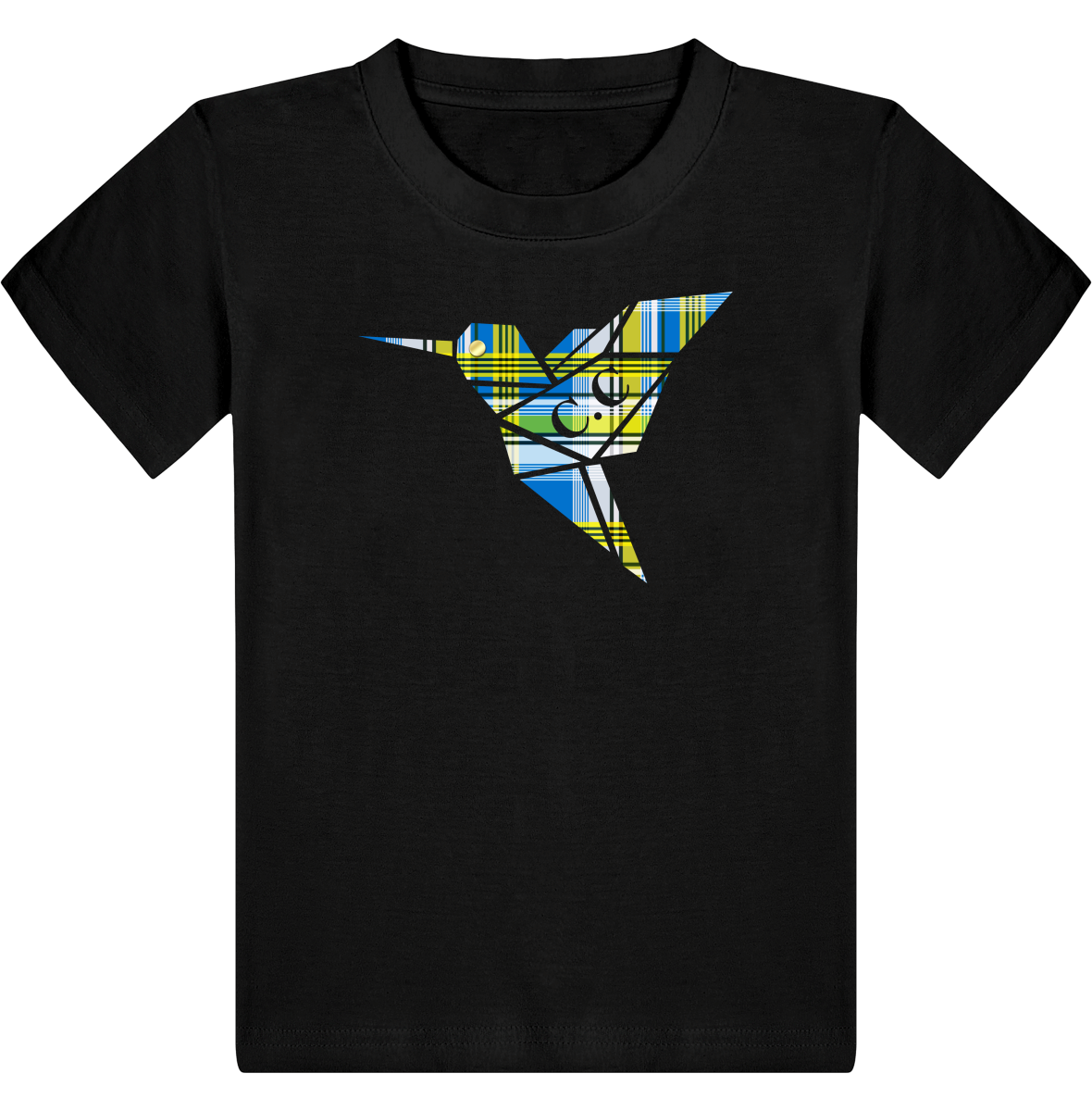 T-shirt Enfant C.C Madras Bleu