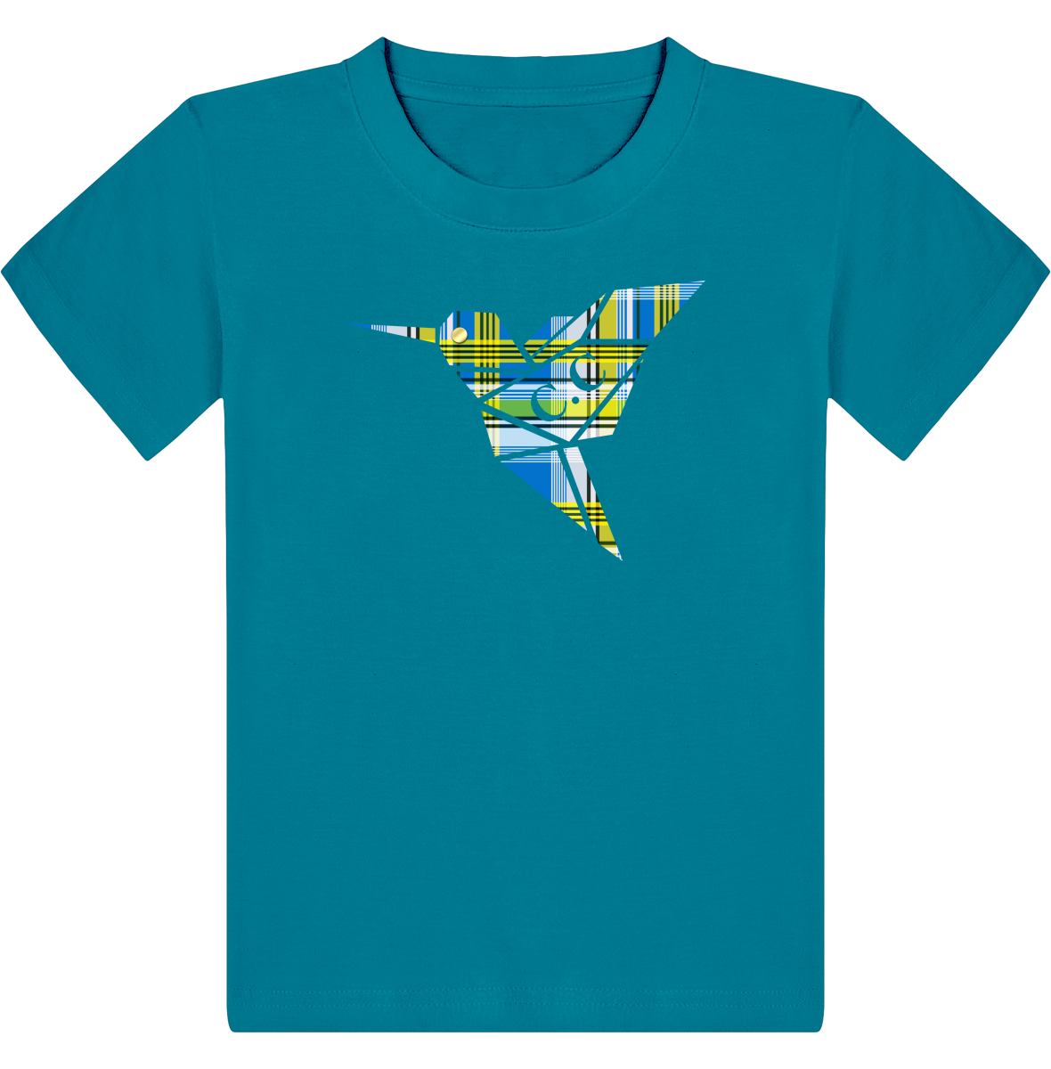 T-shirt Enfant C.C Madras Bleu