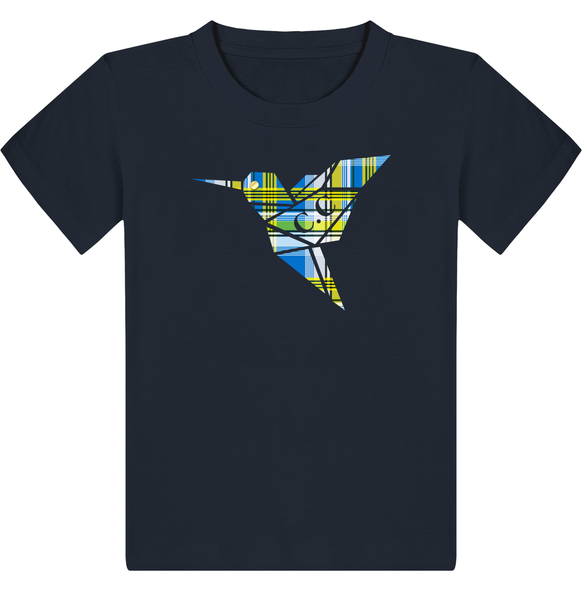 T-shirt Enfant C.C Madras Bleu