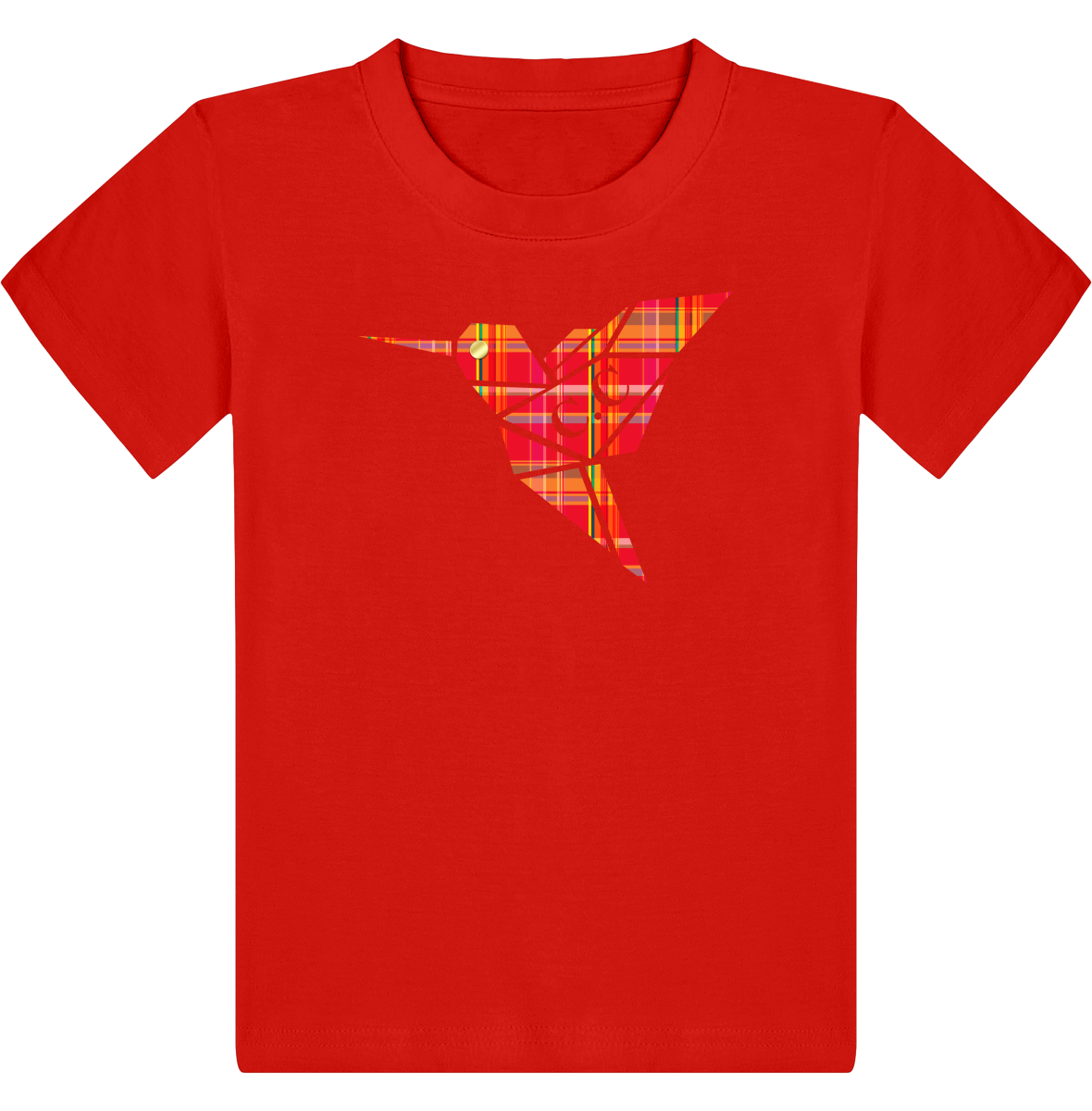 T-shirt Enfant C.C Madras Rouge