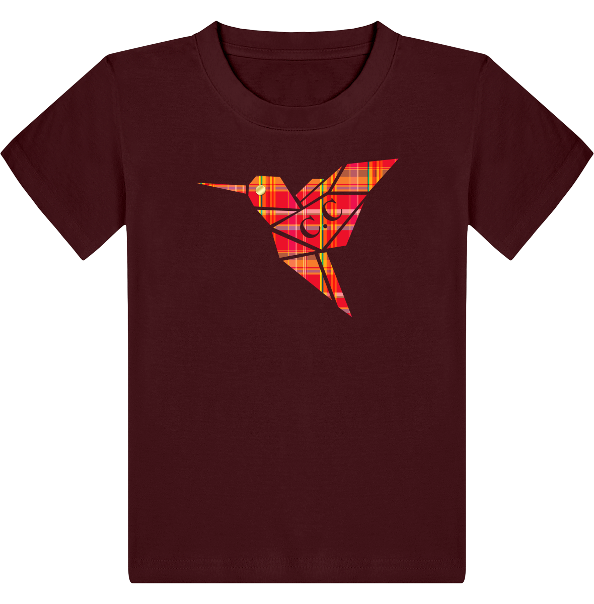 T-shirt Enfant C.C Madras Rouge