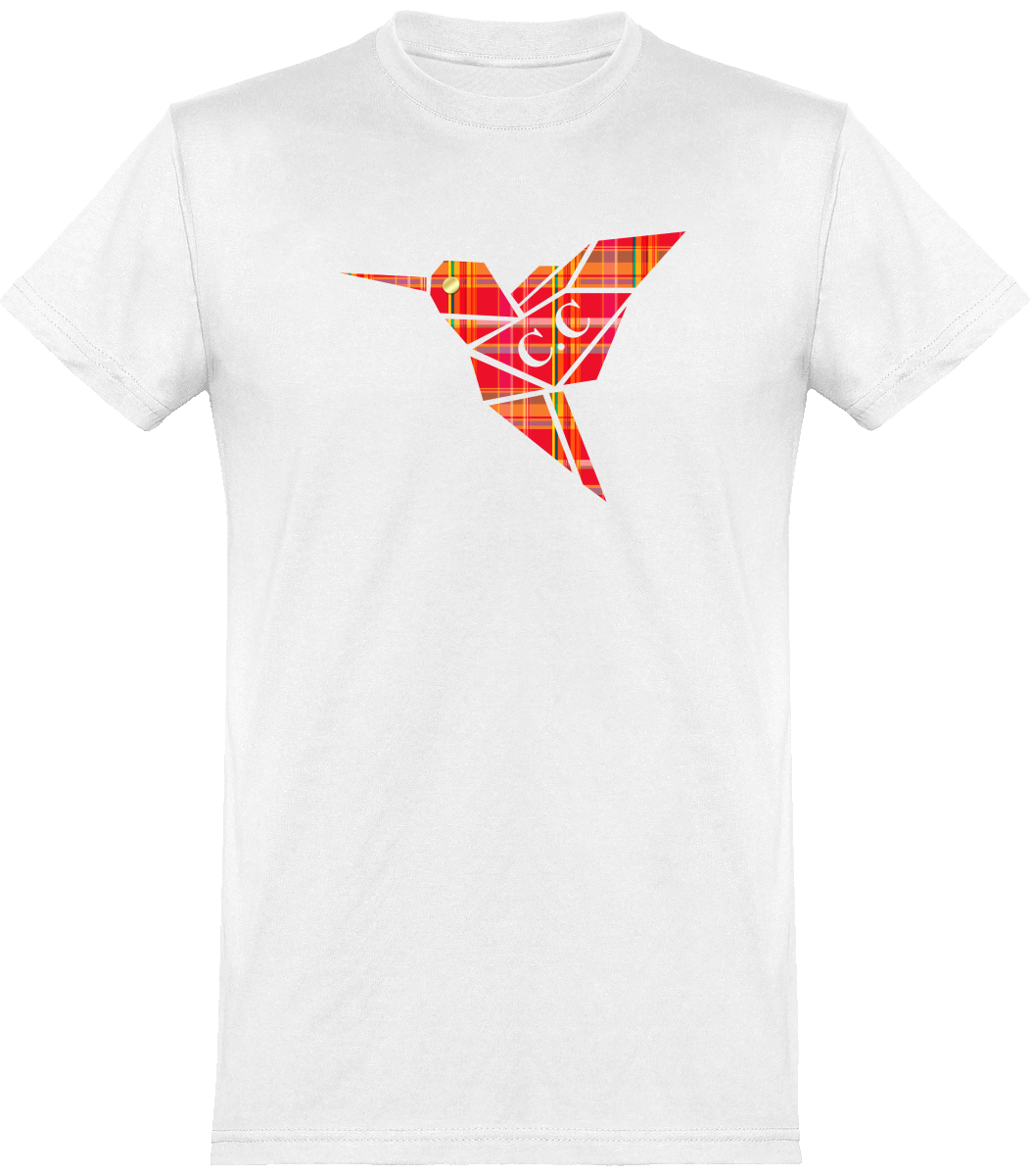 T-shirt unisexe Colibri Madras Rouge