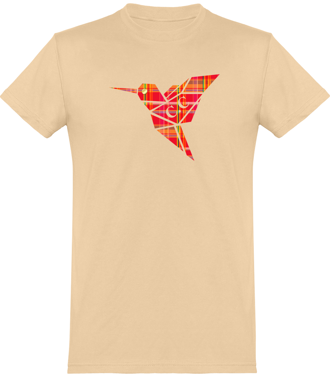T-shirt unisexe Colibri Madras Rouge