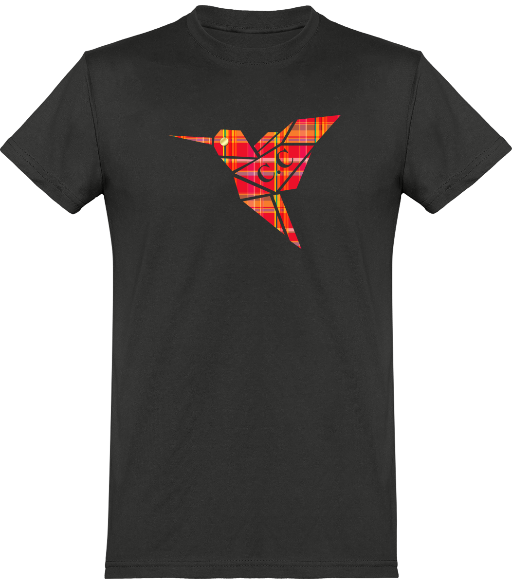T-shirt unisexe Colibri Madras Rouge