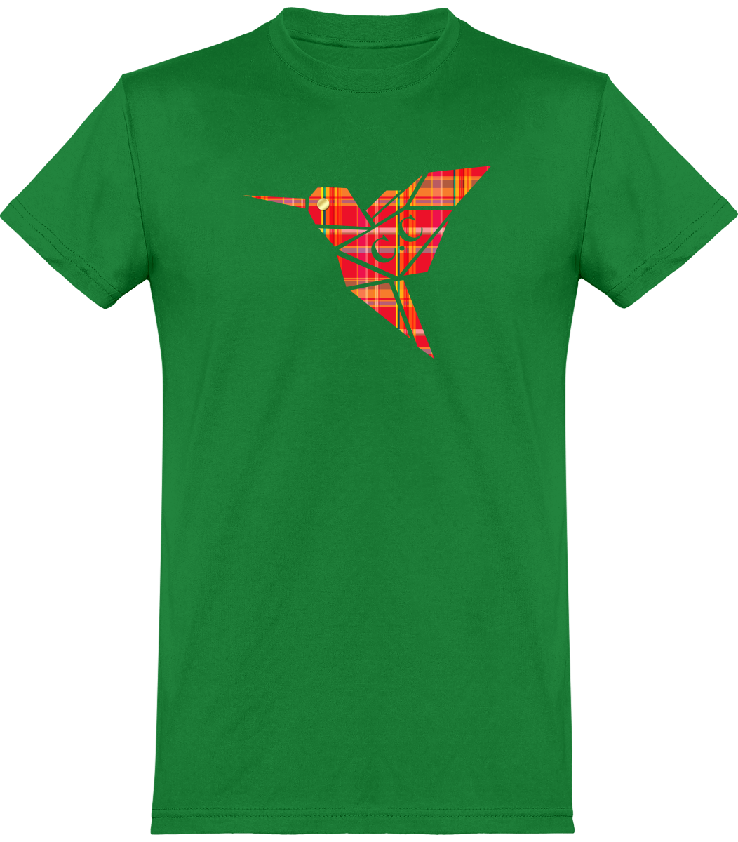 T-shirt unisexe Colibri Madras Rouge