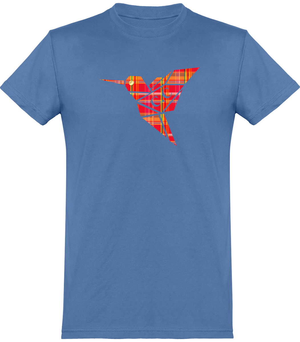 T-shirt unisexe Colibri Madras Rouge