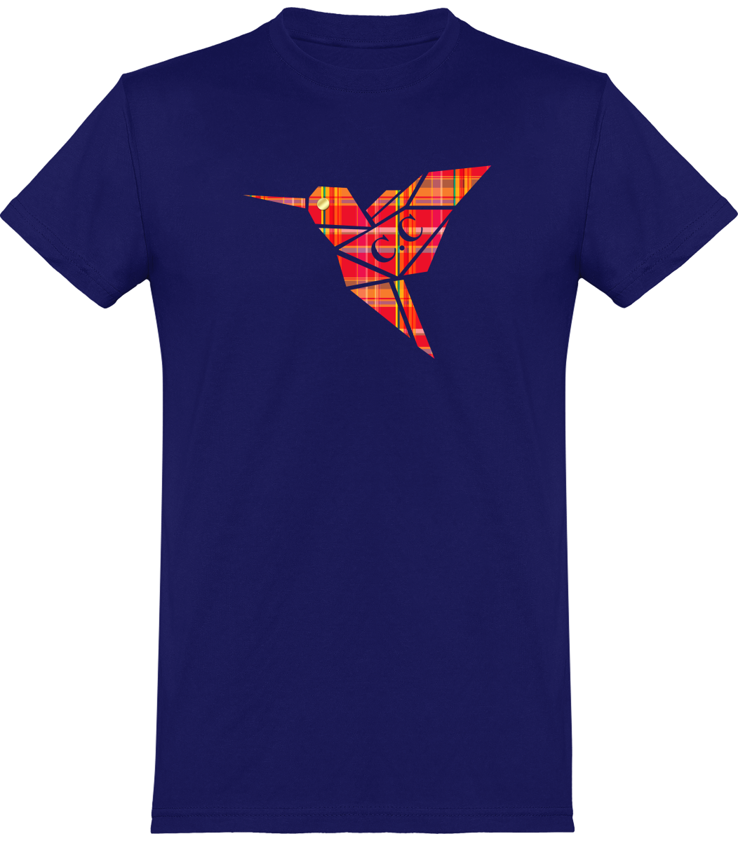 T-shirt unisexe Colibri Madras Rouge