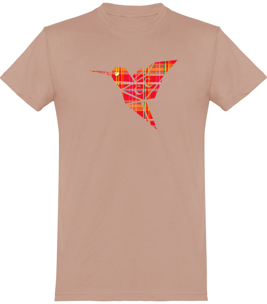T-shirt unisexe Colibri Madras Rouge