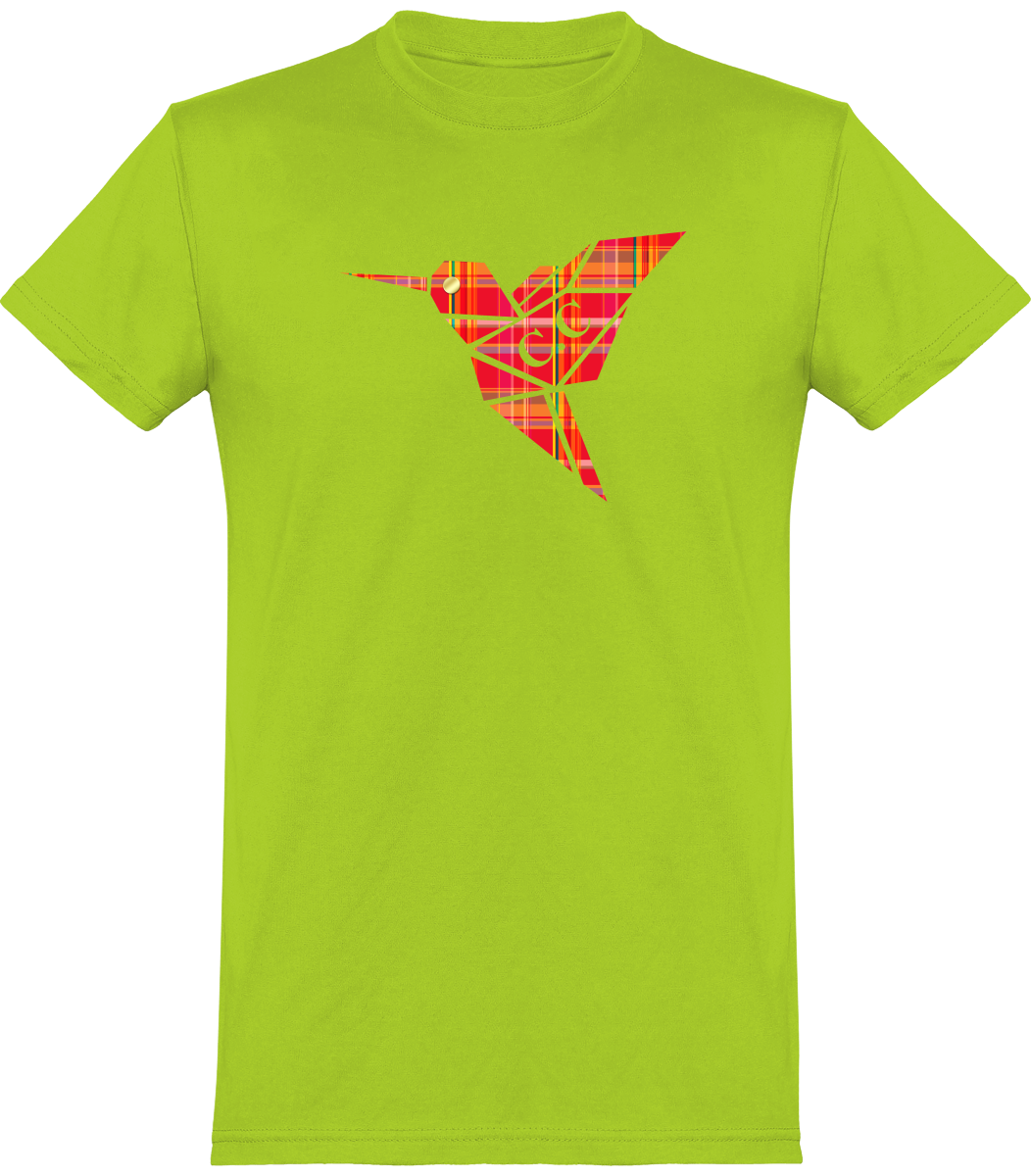 T-shirt unisexe Colibri Madras Rouge