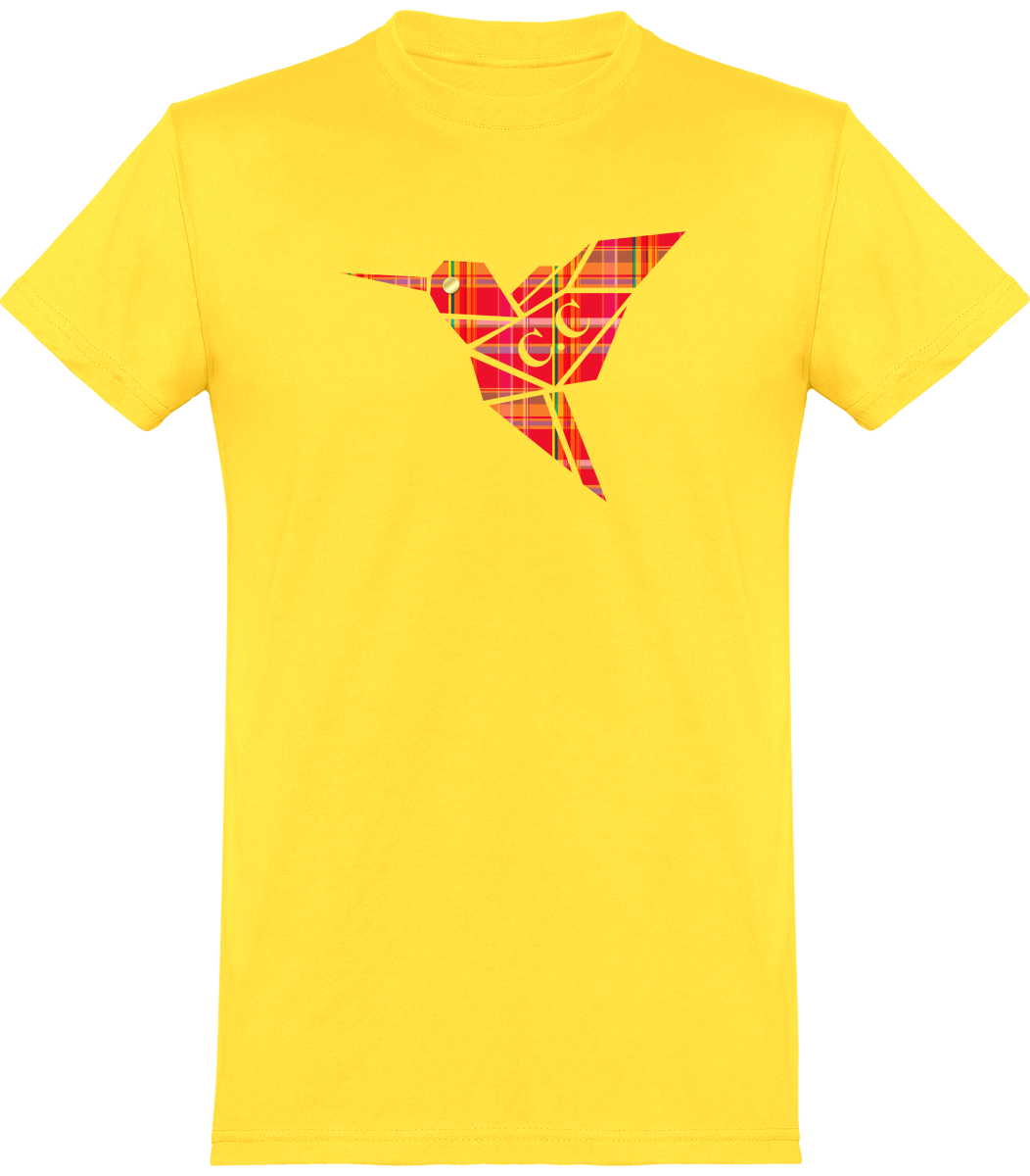 T-shirt unisexe Colibri Madras Rouge