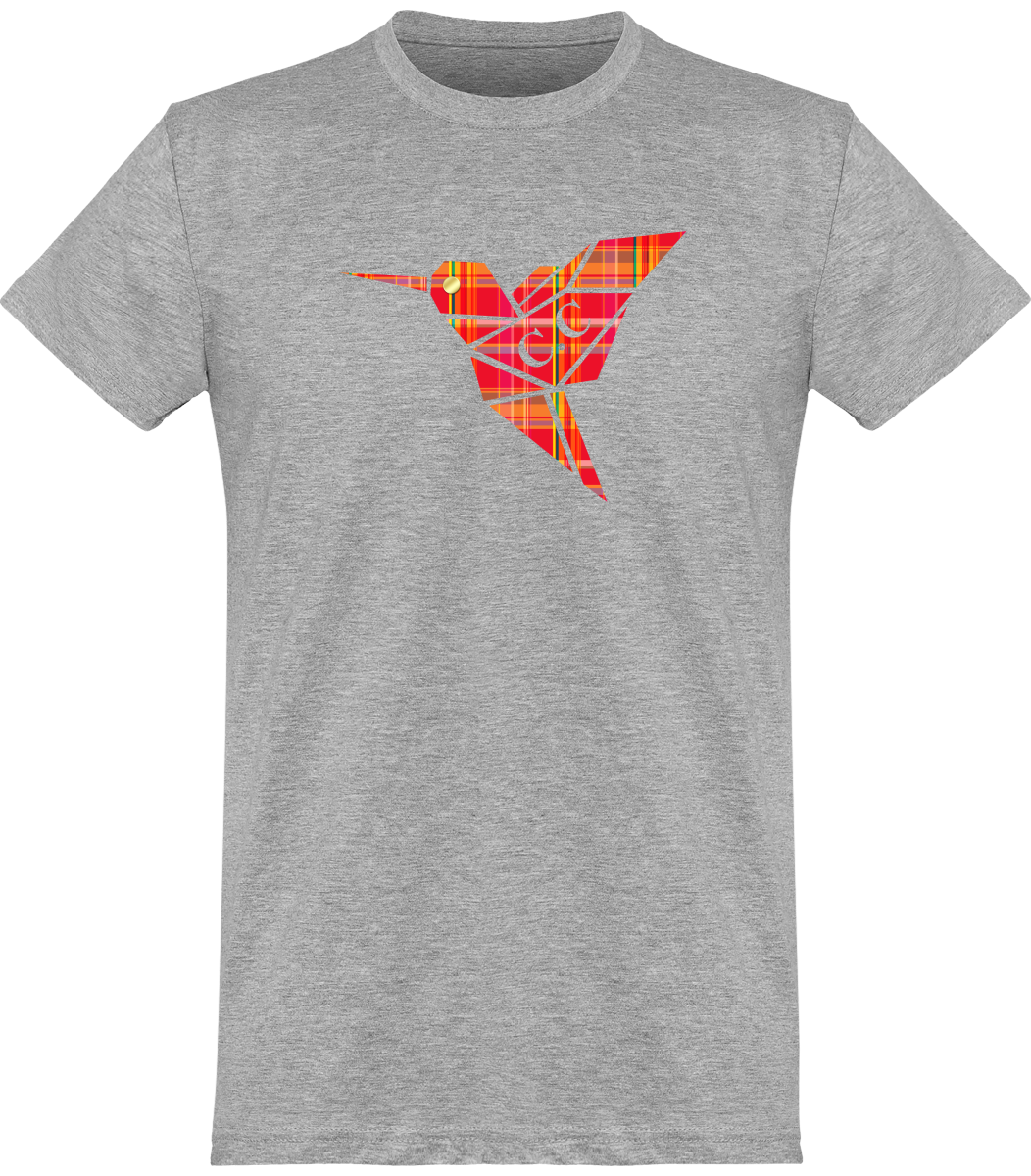 T-shirt unisexe Colibri Madras Rouge