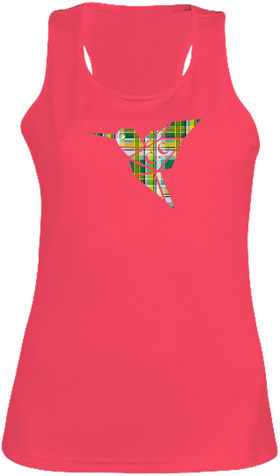 Débardeur Colibri Madras Vert