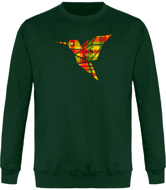 Sweat Col Rond Unisexe Colibri Madras sunshine