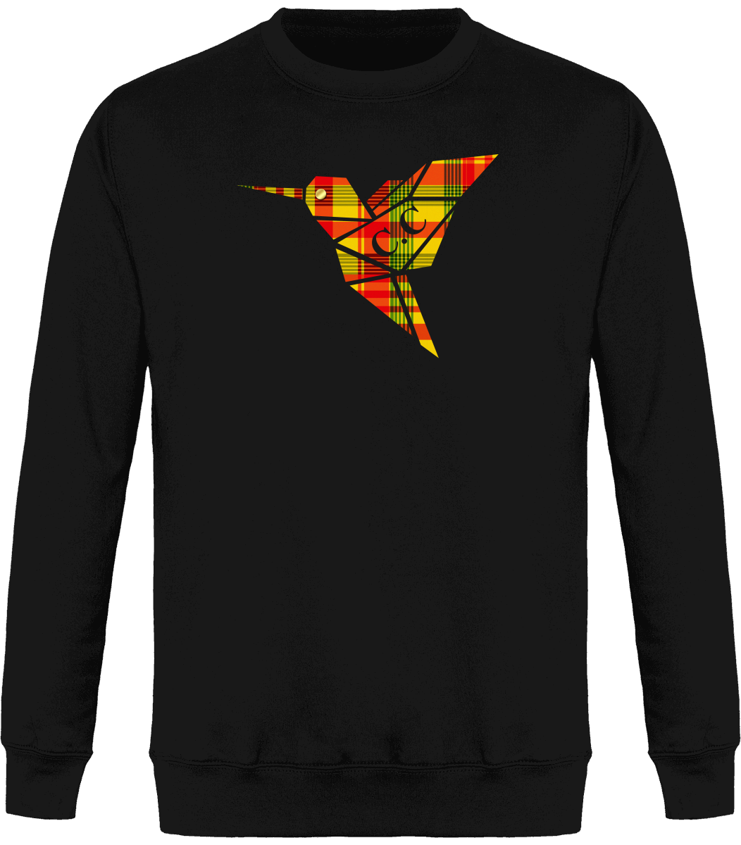 Sweat Col Rond Unisexe Colibri Madras sunshine