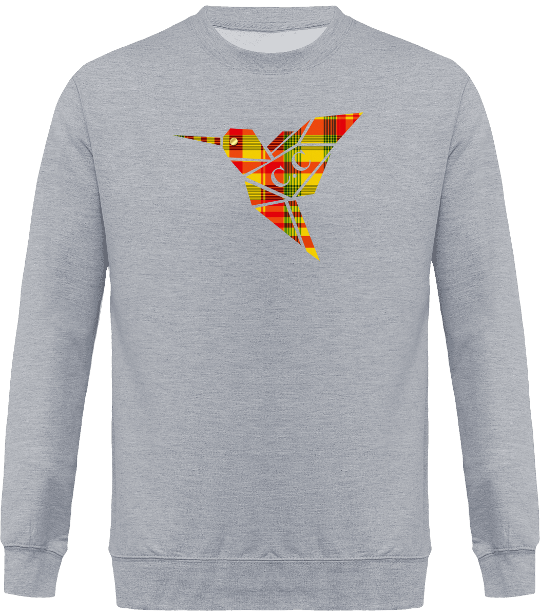 Sweat Col Rond Unisexe Colibri Madras sunshine