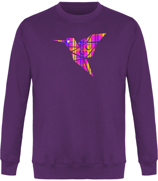 Sweat Col Rond Unisexe C.C Madras Violet