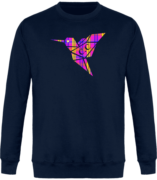 Sweat Col Rond Unisexe C.C Madras Violet