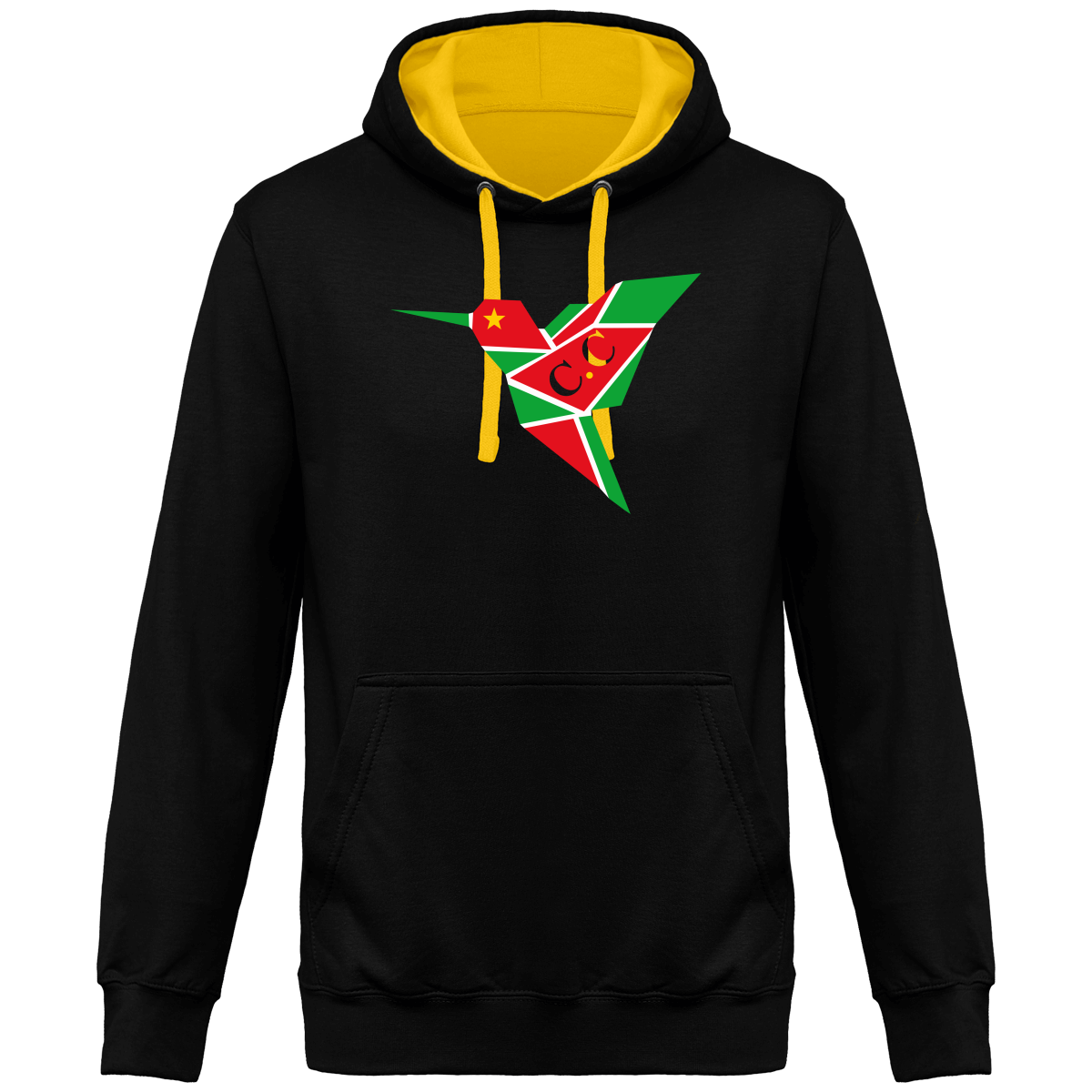 Sweat à Capuche Bicolore Unisexe C.C Gwadastyl'