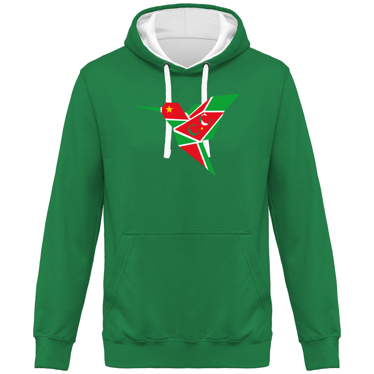 Sweat à Capuche Bicolore Unisexe C.C Gwadastyl'