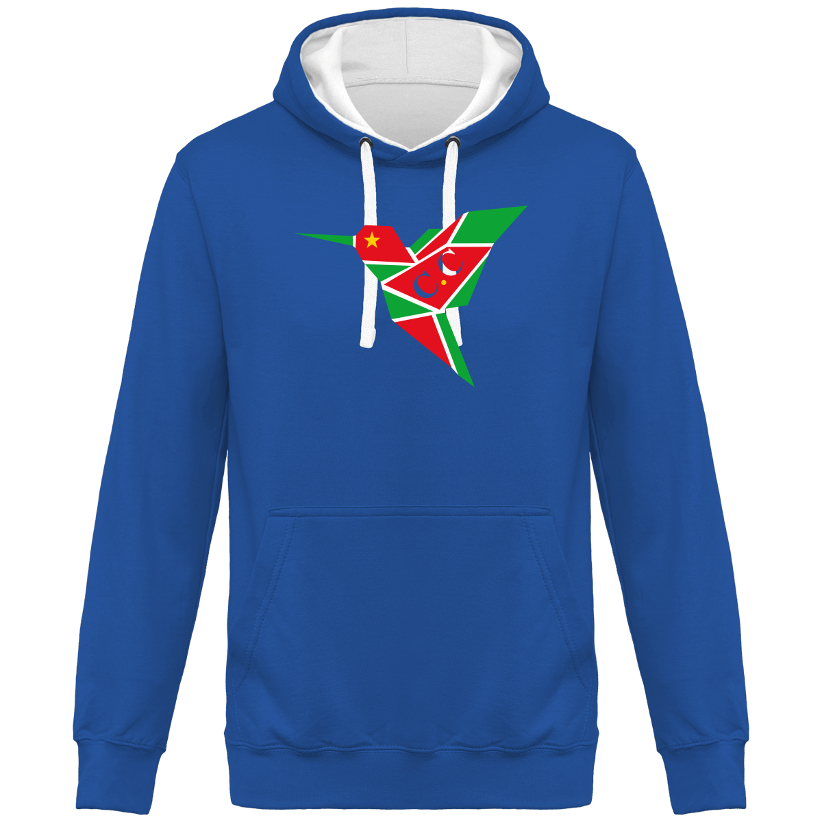 Sweat à Capuche Bicolore Unisexe C.C Gwadastyl'