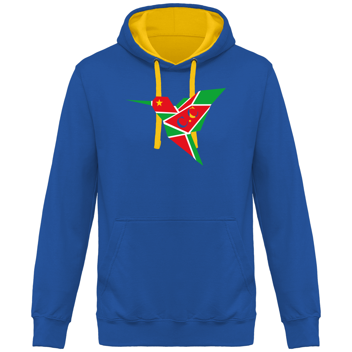Sweat à Capuche Bicolore Unisexe C.C Gwadastyl'
