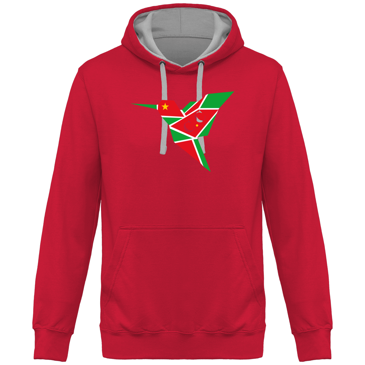 Sweat à Capuche Bicolore Unisexe C.C Gwadastyl'