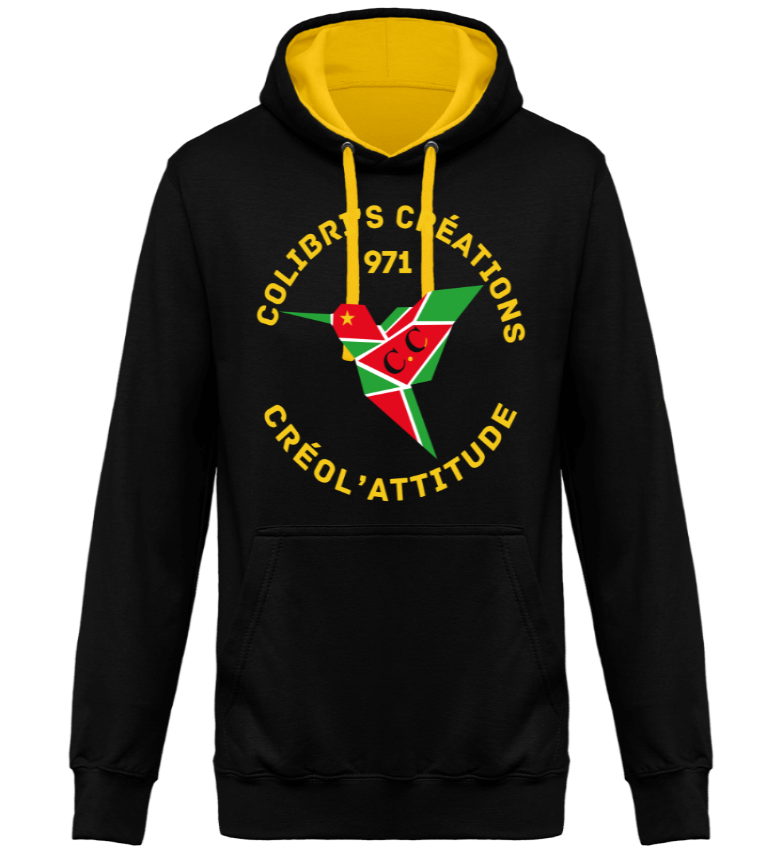 Sweat à Capuche Bicolore Unisexe C.A 971