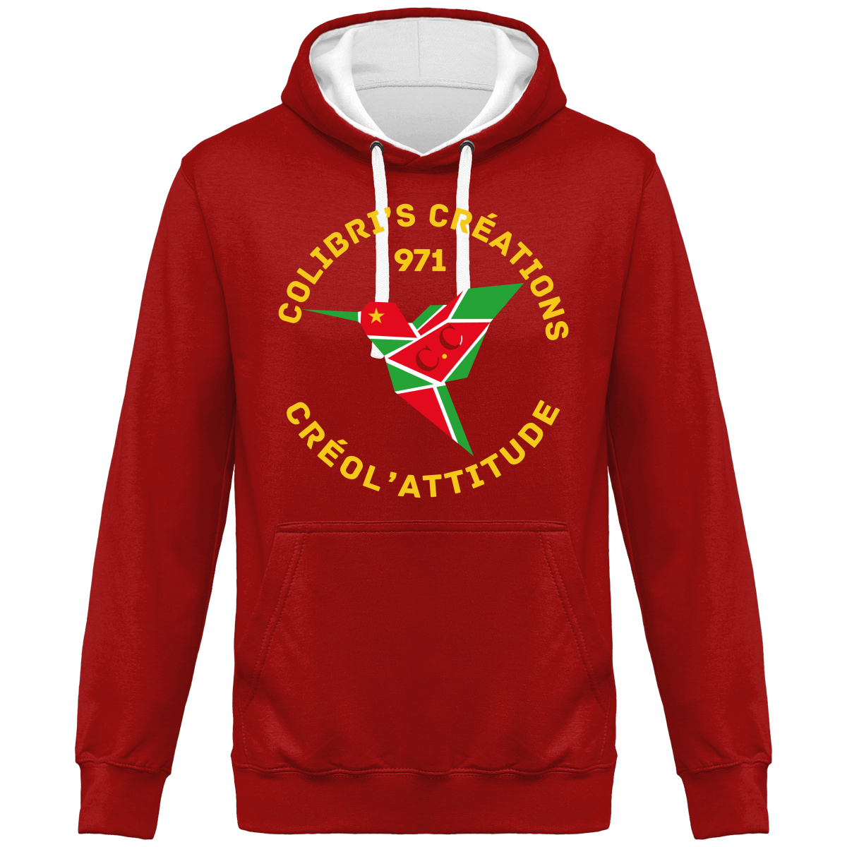 Sweat à Capuche Bicolore Unisexe C.A 971