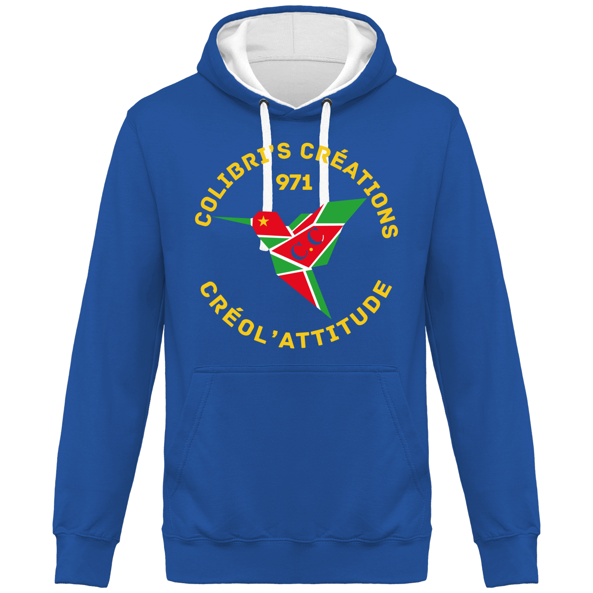 Sweat à Capuche Bicolore Unisexe C.A 971