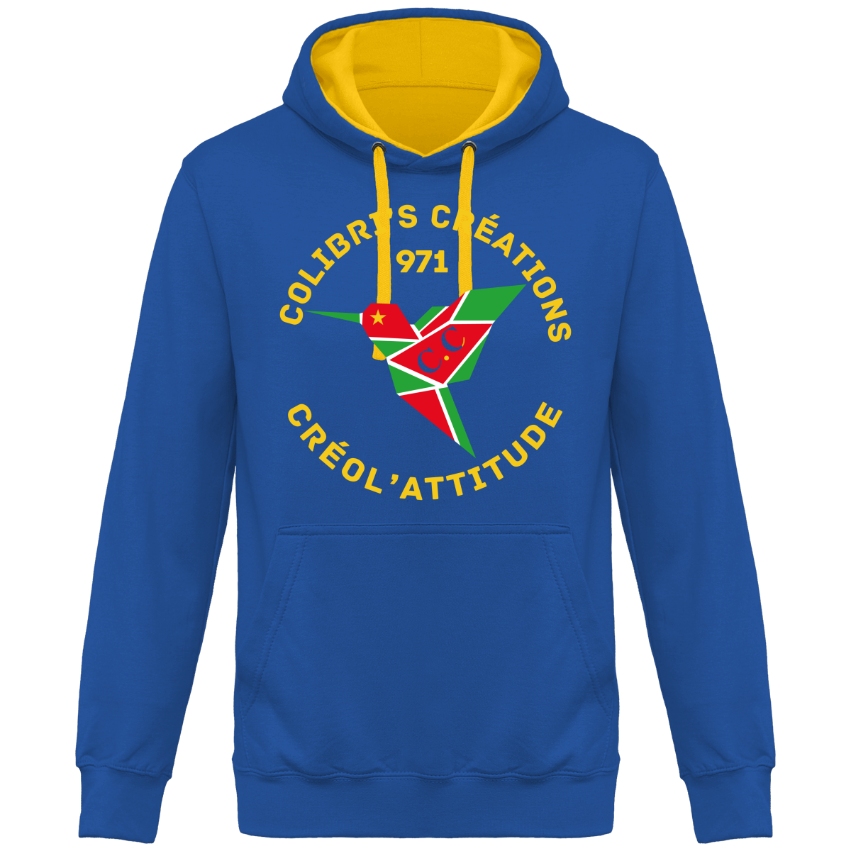 Sweat à Capuche Bicolore Unisexe C.A 971