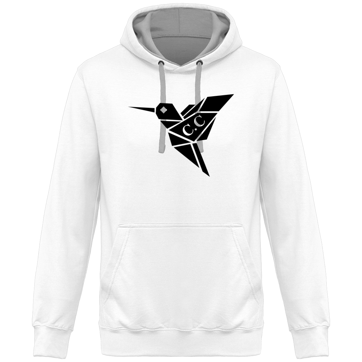Sweat à Capuche Bicolore Unisexe C.C Classik
