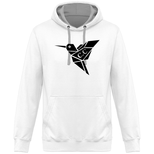 Sweat à Capuche Bicolore Unisexe C.C Classik