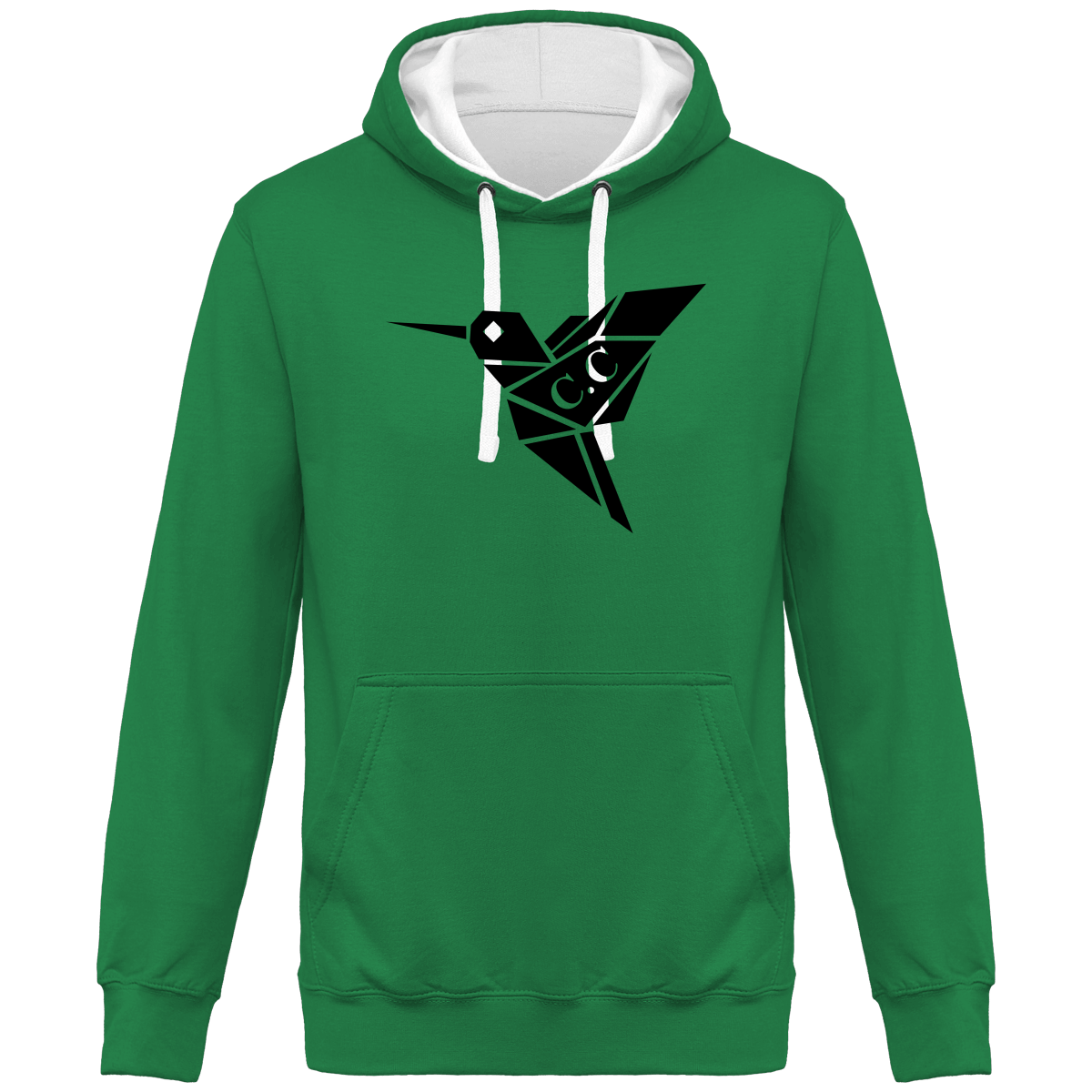 Sweat à Capuche Bicolore Unisexe C.C Classik