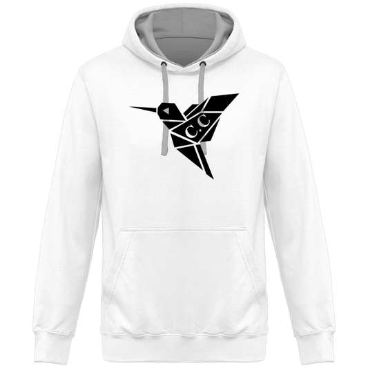 Sweat à Capuche Bicolore Unisexe C.C Rèd